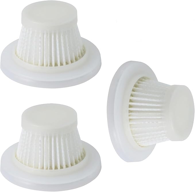 3 Pack Replacement Filter Compatible with Compact Cordless Vacuum, Washable Hepa Filter