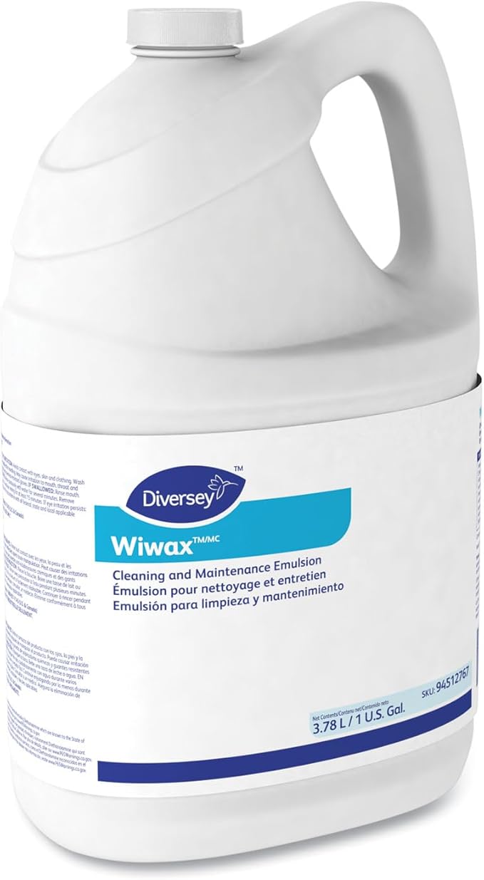 Diversey 94512767 Wiwax Cleaning & Maintenance Emulsion Liquid 1 gal Bottle 4/Carton