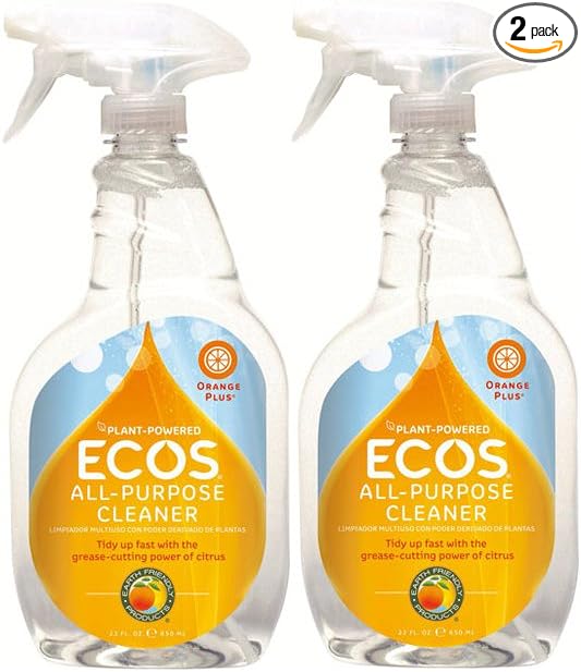 Earth Friendly Products All Purpose Spray Cleaner - 22 oz - Orange - 2 ct