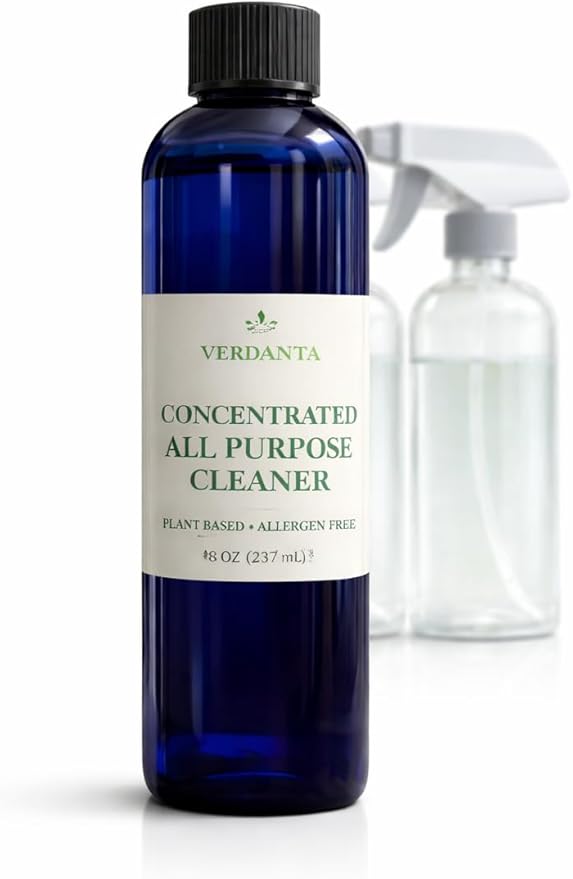 Plant-Based All Purpose Cleaner Concentrate (8 oz) – Allergen-Free, Non-Toxic, Multi-Surface Cleaning Solution – Eco-Friendly, Streak-Free, Makes Up to 6 Bottles