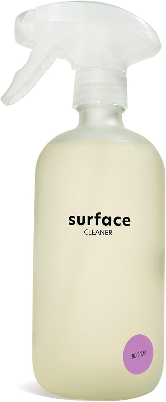 Everneat Probiotic Surface Cleaner Concentrate – Cleans for Days, Refillable, Non-Toxic | Glass Spray Bottle | Lavender, Clary Sage, Copaiba & Orange | 1 oz (Just Add Water)