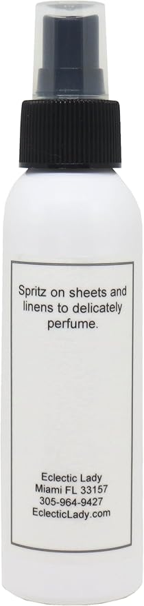 Ginger Lime Linen Spray, 2 ounces - Eclectic Lady Sheet and Linen Spray - No Artificial Colors, Parabens, or Preservatives - Long-Lasting Scent for Bed, Fabric & Pillow