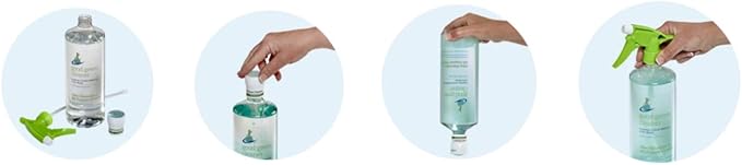 Glass & Multi Surface Cleaner Starter Set | 32 ounce, Reusable Spray Bottle | Biodegradable Formula | Daily Cleaner | Ammonia and Streak Free | Includes 1 Pod