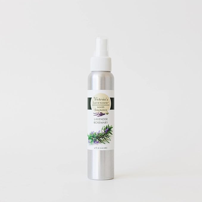 Victoria's Lavender Room Fragrance Spray - Air Freshener & Odor Eliminator - Lavender Rosemary Spray - Luxury Essential Oil Scent for Home & Bathroom - Aromatherapy Relaxation - 1 Pack, 4 fl oz