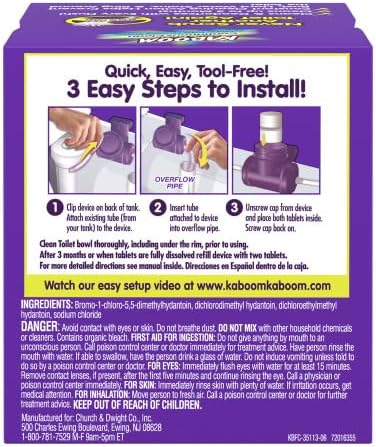 Church And Dwight 35113 "kaboom" Scrub Free Toilet Cleaning System (Pack of 3)