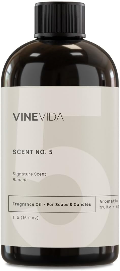 VINEVIDA [16oz] Banana Fragrance Oil for Candle Making and Soap Making - Premium Candle Scents for Soy Candles