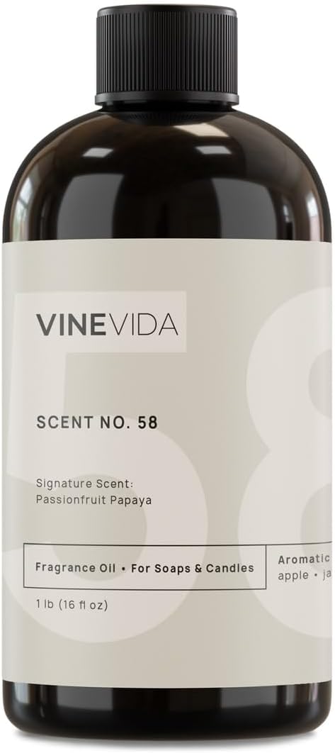 VINEVIDA [16oz] Passionfruit Papaya Fragrance Oil for Candle Making and Soap Making - Premium Candle Scents for Soy Candles