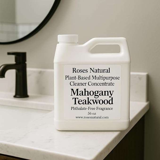 Mahogany Teakwood Multipurpose Cleaner Concentrate, 36 oz | Plant-Based, Non-Toxic, Biodegradable | Rich Woodsy Home Fragrance