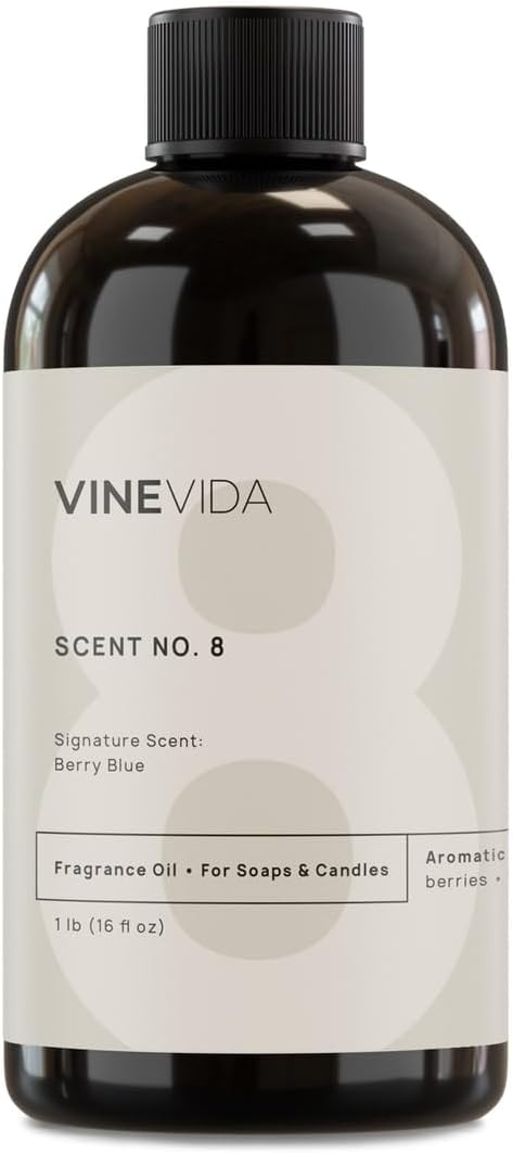 VINEVIDA [16oz] Berry Blue Fragrance Oil for Candle Making Scents Soap Making, Perfume Oils, Soy Candles, Laundry Dryer Balls, Bath Bombs, Reed Diffusers, Linen Spray (ARTS-FOBP-BRY-BLUE-16)