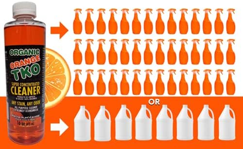 Stain remover, Floor cleaner, Degreaser, Glass cleaner, Multi Purpose Citrus Cleaner, Deodorizer, Stain Remover, Pet Safe, Non Toxic (64oz)