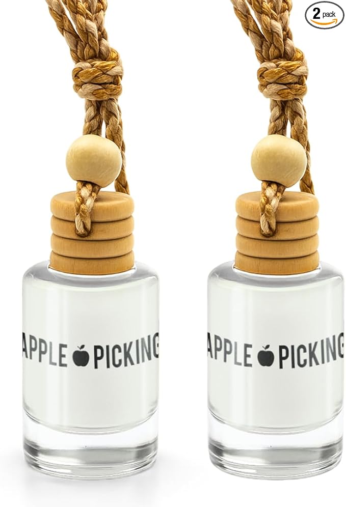 Fresh Autumn Apple Scented Car & Closet Air Freshener – Hanging Essential Oil Diffuser, Modern and Long Lasting Scent for Car, Bathroom, Closet – 2-Pack Seasonal Air Freshener for men and women