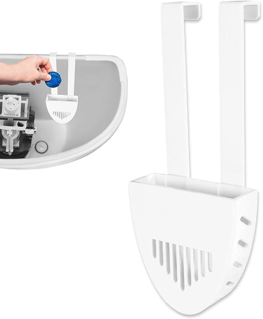 Toilet Tank Holder, Hanging Toilet Bowl Tablet Carrier Hook Holder Hanger Caddy