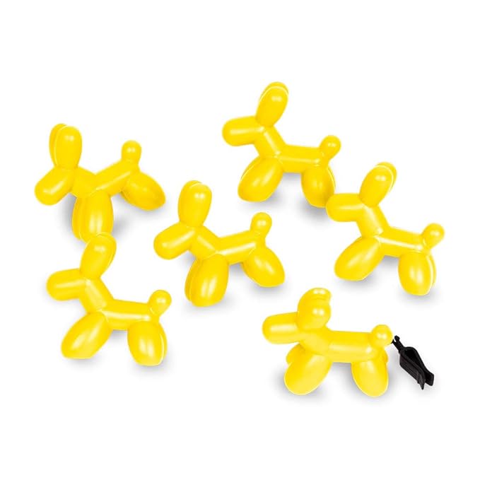 Little Pup 96602-6PK Vanilla Scent, Car Air Freshener, Clips to A/C Air Vent, Alcohol-Free Fragrance Oil, Non-Hazardous and Non-Toxic Plastic, Set of 6