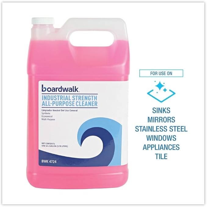Boardwalk BWK4724EA 1 Gallon Bottle Industrial Strength Unscented All-Purpose Cleaner