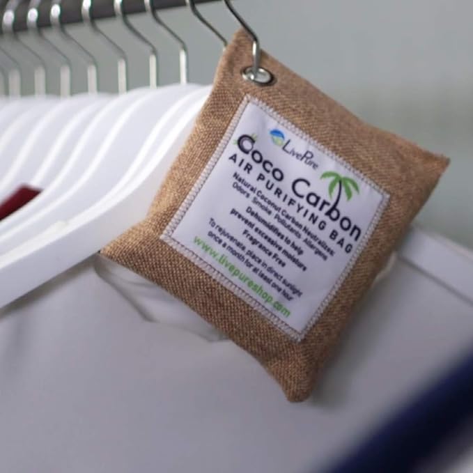 LivePure Natural Cococarbon Air Purifying Bag Value Pack - Mint