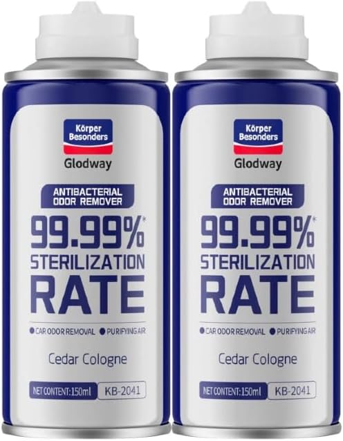 Glodway Air Refresher,Odor Eliminator Remover Spray,Odor Remover,Cologne Long-Lasting Scent For Home,Couch,Mattress,Furniture, bathroom,Fabrics & Trash,6 Ounce,2 pack