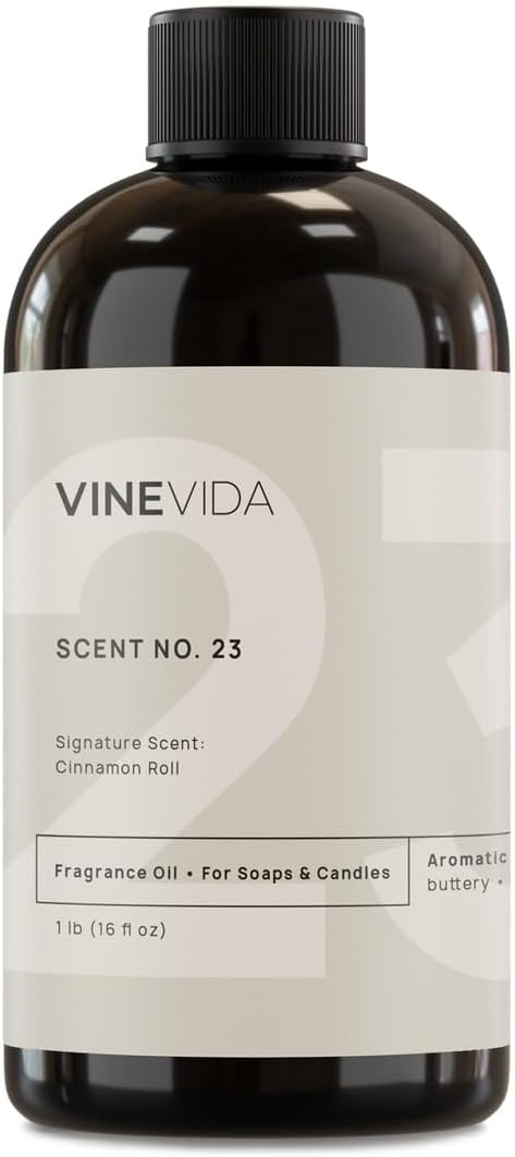 VINEVIDA [16oz] Cinnamon Roll Fragrance Oil - Fall Scent for Candle Making - Essential Oil - Candle Scents