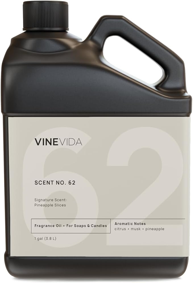 VINEVIDA Pineapple Slices Fragrance Oil - 128oz Natural USA Scents for Candle and Soap Making