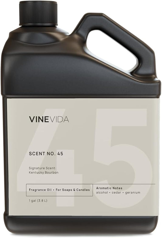 VINEVIDA [128oz] Kentucky Bourbon Fragrance Oil for Candle and Soap Making - Made in USA Natural Scents