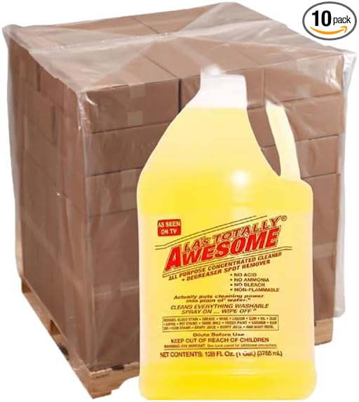 1 Gallon All-Purpose Cleaner Concentrate, 4-Pack per Case – Industrial Multi-Surface Cleaning Solution (10)
