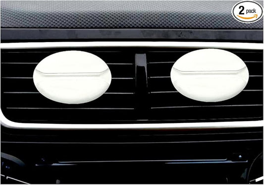 2 Pcs Car Air Fresheners Vent Clip Coffee Bean Natural Gypsum aromatherapy essential oil diffuser Bitter Coffee Scent perfume fragrance Long Lasting Decorative Accessories decor gift (white)