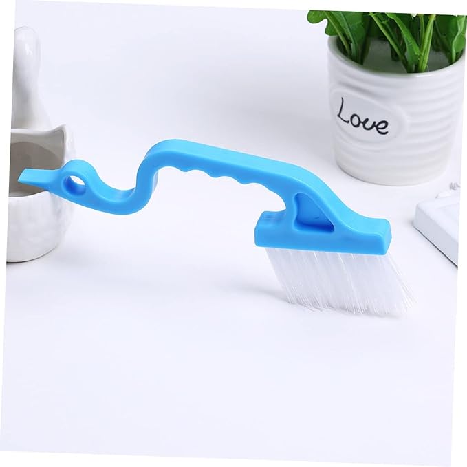 LIFKOME Hand Held Brush for Cleaning Scrubbing Brush for Grout for Bathroom Kitchen Shower