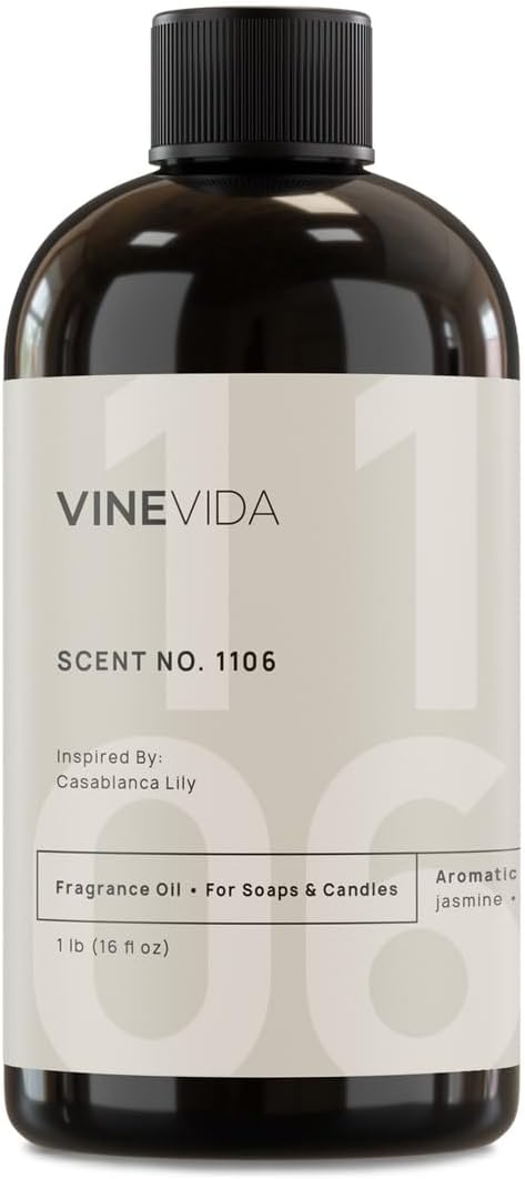 VINEVIDA [16oz] Casablanca Lily Fragrance Oil for Candle and Soap Making - Made in USA Natural Scents
