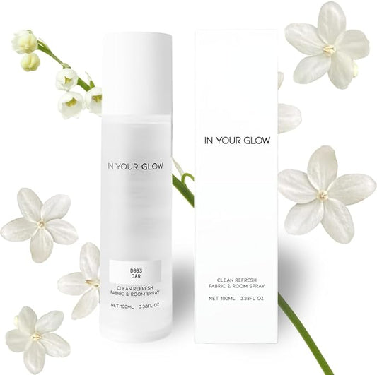 In Your Glow Fabric & Room Mist Spray??Long-Lasting Clean Scent, Unisex Luxury Fragrance & Odor Eliminator, 100ml- D003 JAR