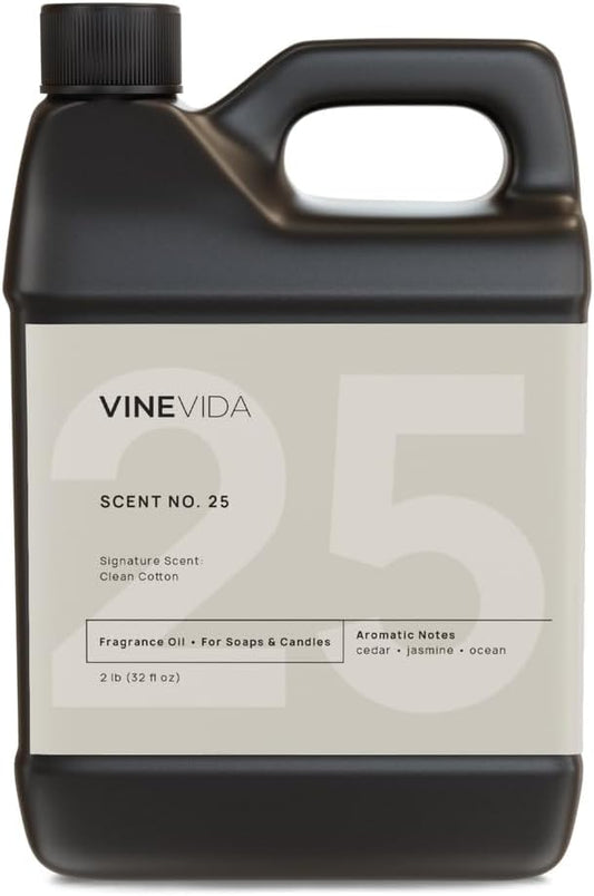 VINEVIDA 32oz Scent No.25 Fragrance Oil for Candle & Soap Making - Natural Candle Scents Made in USA