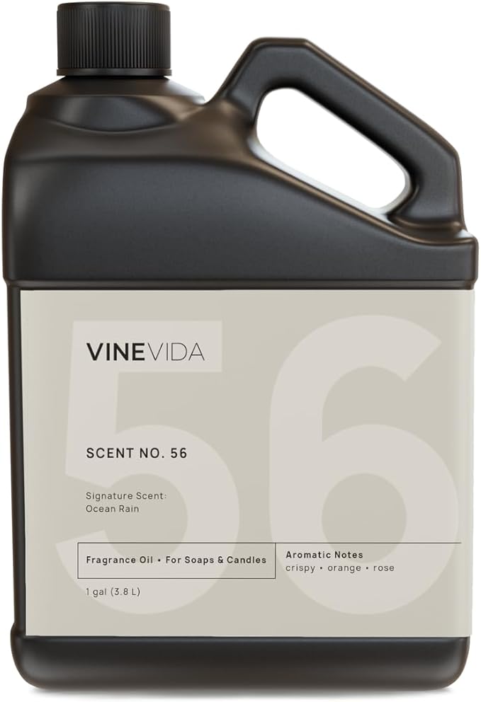 VINEVIDA [128oz] Ocean Rain Fragrance Oil for Candle and Soap Making - Made in USA Natural Scents