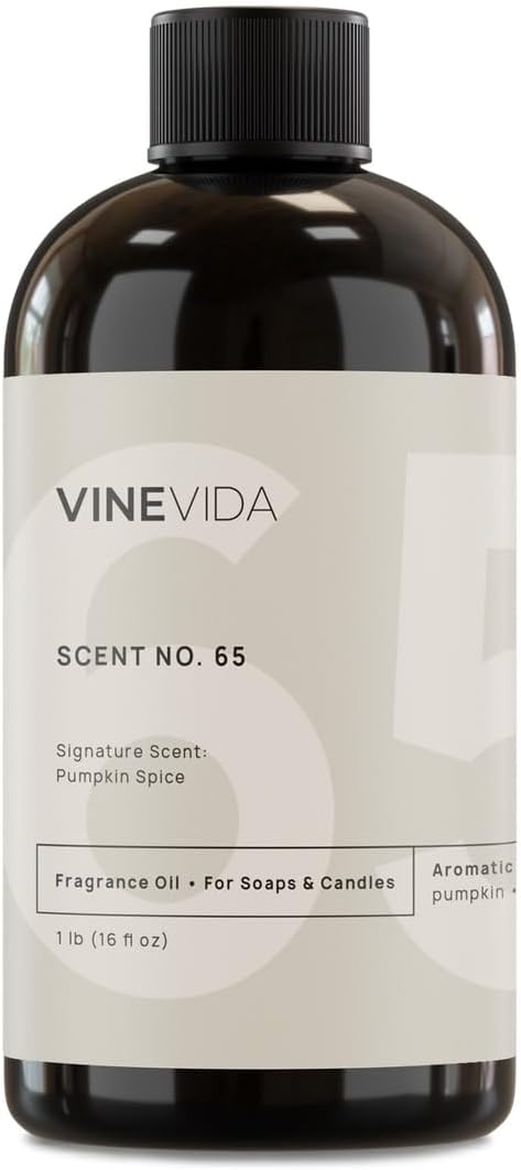 VINEVIDA [16oz] Pumpkin Spice Fragrance Oil for Candle Making and Soap Making - Premium Candle Scents for Soy Candles