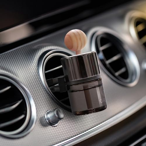 2 Pack Bullsone Diffuser Natural Car Air Freshener, Luxury Car Perfume, Vent Clip Type - Blackberry & Cherry Scent