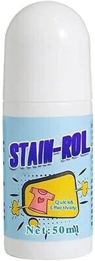 Emergency Stain Removing Pens - Portable Stain Remover,Stain Remover Pen for Clothes and Fabric,to Go Instant Stain Removal Stick, 50ml,Roll Bead Design (1pcs)
