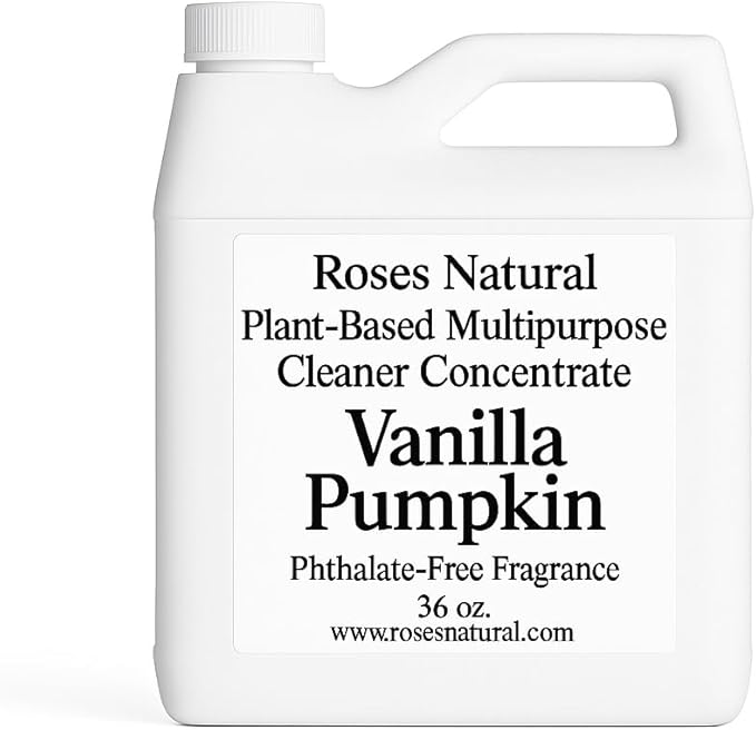Multipurpose Cleaner Concentrate, 36 oz | Plant-Based, Non-Toxic, Biodegradable | Streak-Free Cleaning for Kitchen, Bathroom, Glass & Floors (Vanilla Pumpkin)