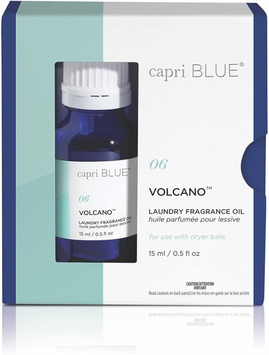 Capri Blue Volcano Laundry Fragrance Oil - Essential Oils for Wool Dryer Balls - Formulated with Grapefruit & Tangerine Essential Oils (0.5 fl oz)