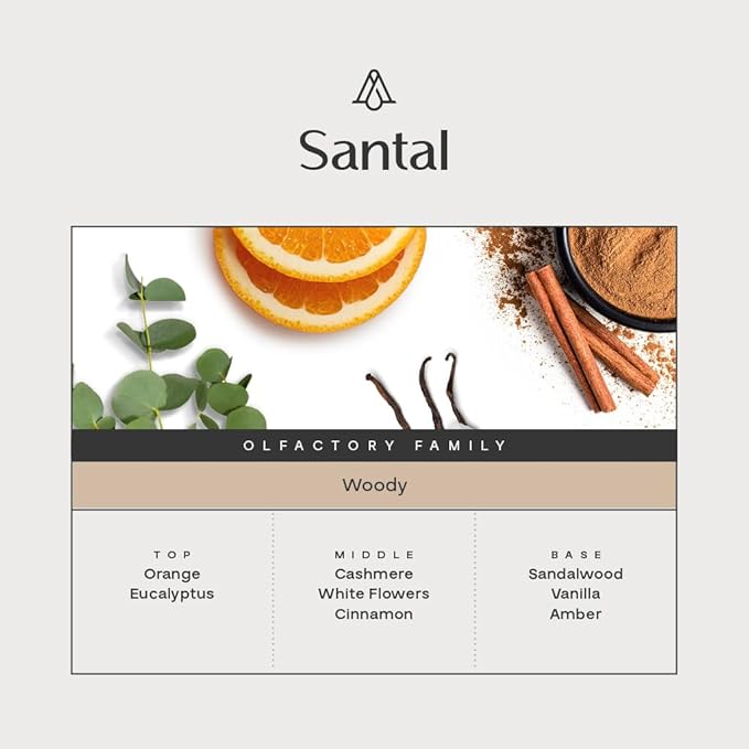 AromaPlan All Natural Room Spray, Santal - Non Toxic& Long Lasting, Concentrated 5-Star Hotel Room Spray, Odor Eliminator- Home, Room, Couch, Pillow, Fabric- Air Freshener Spray(100 ml)