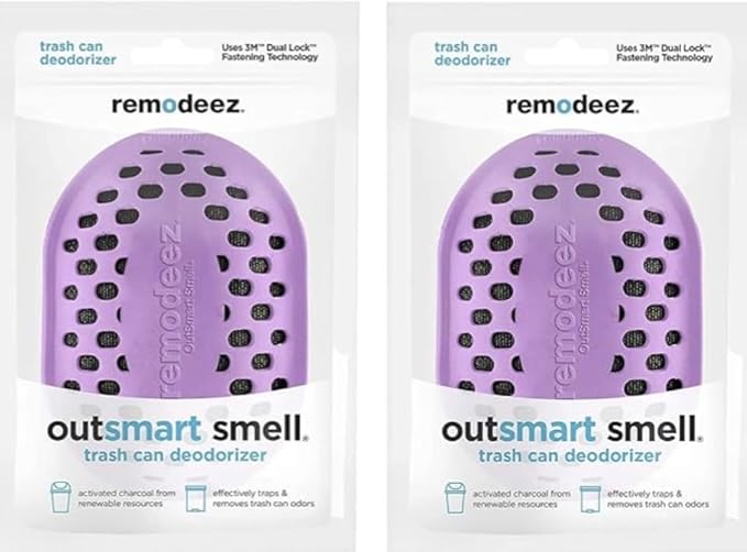remodeez Trash Can Deodorizer and Odor Eliminator, Activated Charcoal Bags, Charcoal Air Purifiers, Odor & Moisture Absorber (2pack)