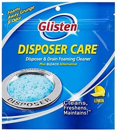 3 X Glisten DP06N-PB Disposer Care Foaming Garbage Disposer Cleaner-4.9 Ounces (4 Uses)-Powerful Disposal Cleanser for Complete Cleaning of Entire Disposer