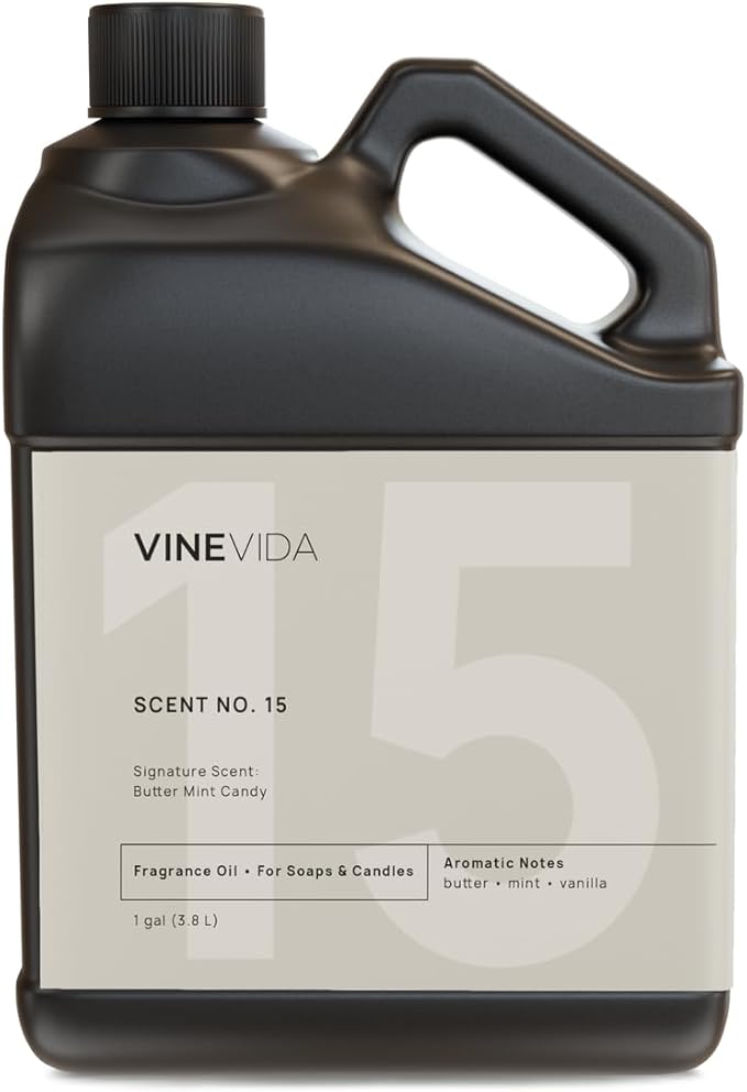 VINEVIDA [128oz] Butter Mint Fragrance Oil for Candle and Soap Making - Made in USA Natural Scents