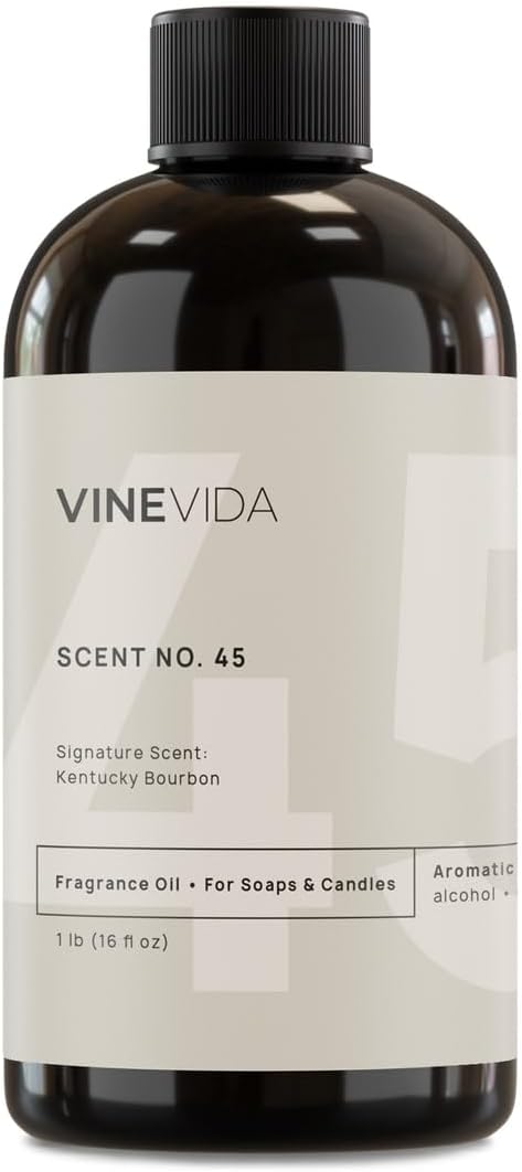 VINEVIDA [16oz] Kentucky Bourbon Fragrance Oil for Candle Making Scents Soap, Perfume Oils, Soy Candles, Masculine Beard Lotion, Cologne Men, Manly Bath Bombs, Body Spray, ARTS-FOBP-KENT-BOUR-16