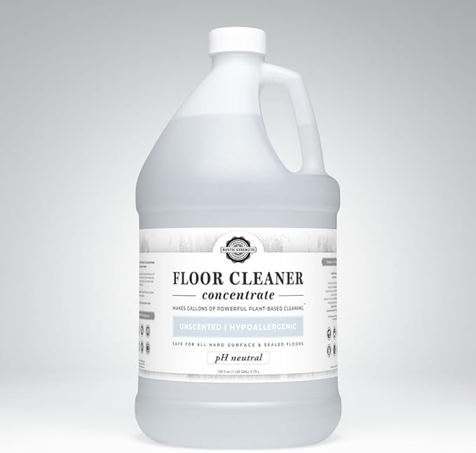 Rustic Strength Floor Cleaner Concentrate, pH Neutral, Unscented, Liquid, 16 fl oz