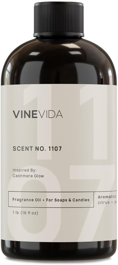 VINEVIDA [16oz] Cashmere Glow Fragrance Oil for Candle Making - Made in USA Scents for Soap Making - Natural Candle Fragrance Oil