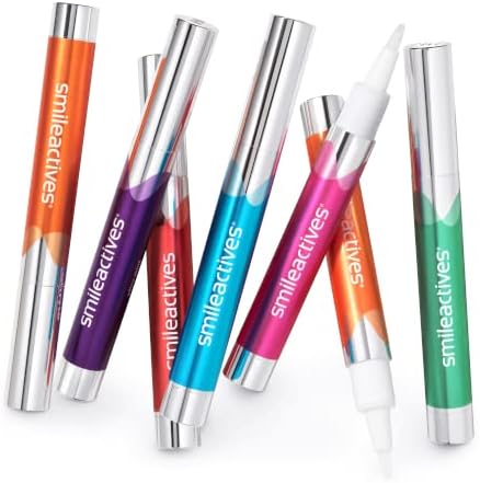 Smileactives Teeth Whitening Pen for White Smile, Fast Tooth Whitener and Stain Remover with Precision Brush Tip, Dental Quality Whitening Gel, Travel Pen, Easy to Use, Winterberry Flavor, 2 Pack