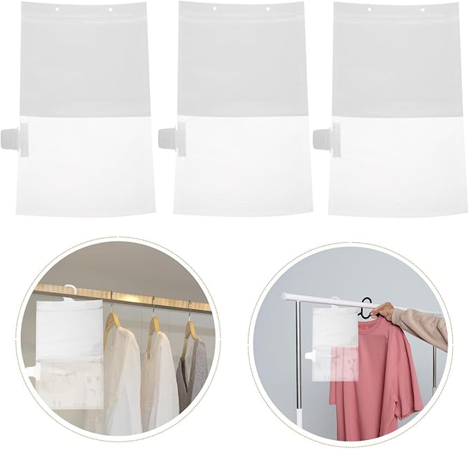 PRETYZOOM Reusable Hanging Bags 10-Pack 11.02X7.08X0.98In for Closet Dehumidifiers Home Dormitory Kitchen Humidity Control
