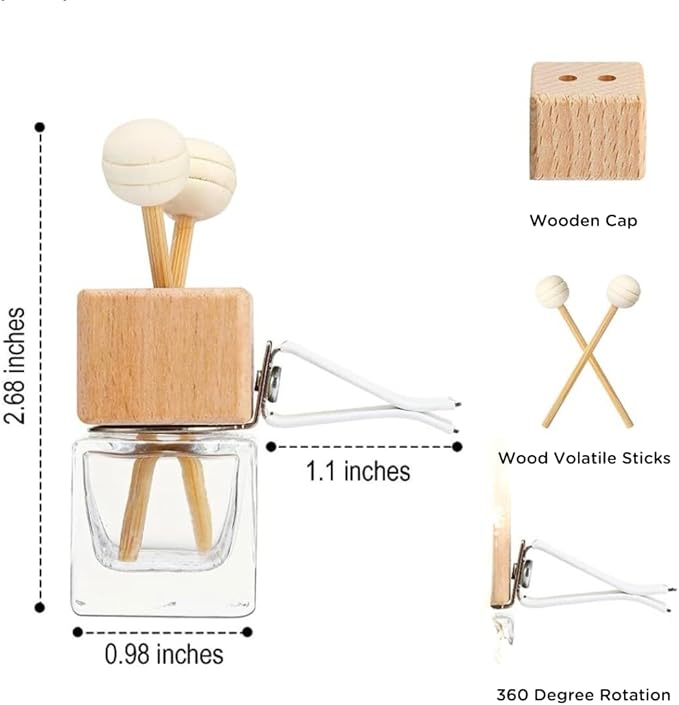 Car Diffuser | Vent Clip Car Diffuser | Car Freshener | All-Natural Car Air Freshener | Toxin-Free Car Freshener | Filled with Essential Oil Fragrance Blend Sunkissed|