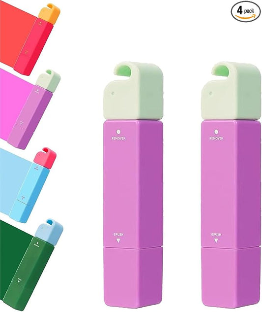 Elephant Kiss Stain Remover Pen, Elephant Kiss, 3-Second Stain Remover Pen, Double Head Instant Treater Sticks, Tackles Stubborn (2, Purple)