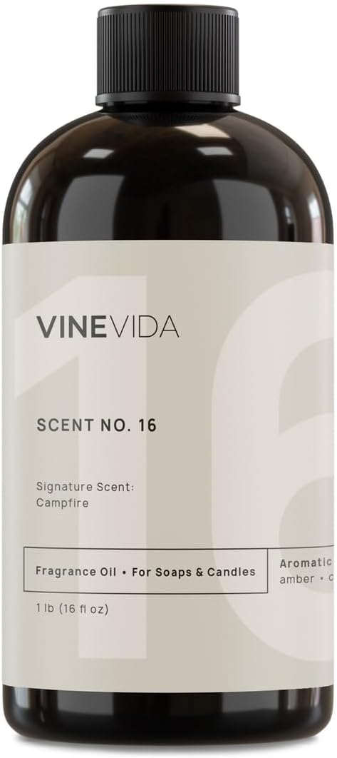 VINEVIDA [16oz] Campfire Fragrance Oil for Candle Making and Soap Making - Premium Candle Scents for Soy Candles