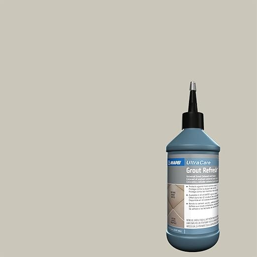 Mapei UltraCare Grout Refresh, Universal Grout Colorant & Sealer, 8 oz Bottle – Easy Grout Restoration & Protection, 5001 Alabaster