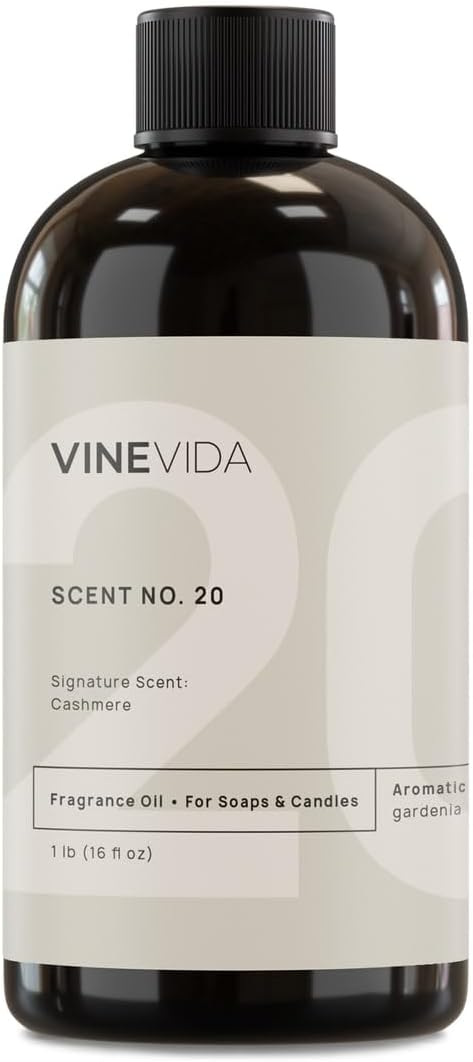 VINEVIDA [16oz] Cashmere Fragrance Oil for Candle Making and Soap Making - Premium Candle Scents for Soy Candles