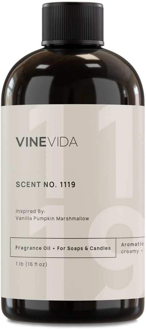 VINEVIDA [16oz] Vanilla Pumpkin Marshmallow Fragrance Oil - Fall Fragrance Oil for Candle Making - Fall Scents for Soap Making